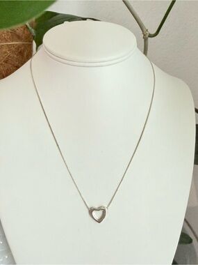 Dyadema 925 Sterling Silver Heart Pendant Necklace